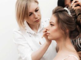 Örgülü Dağınık Topuz Gelin Başı Modeli